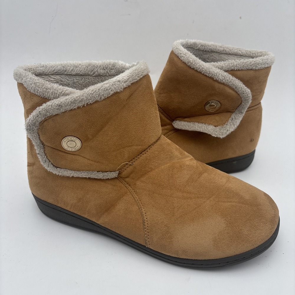 Vionic‎ Indulge Vanah Women's Tan Orthaheel Suede Boots / Size 10 Us